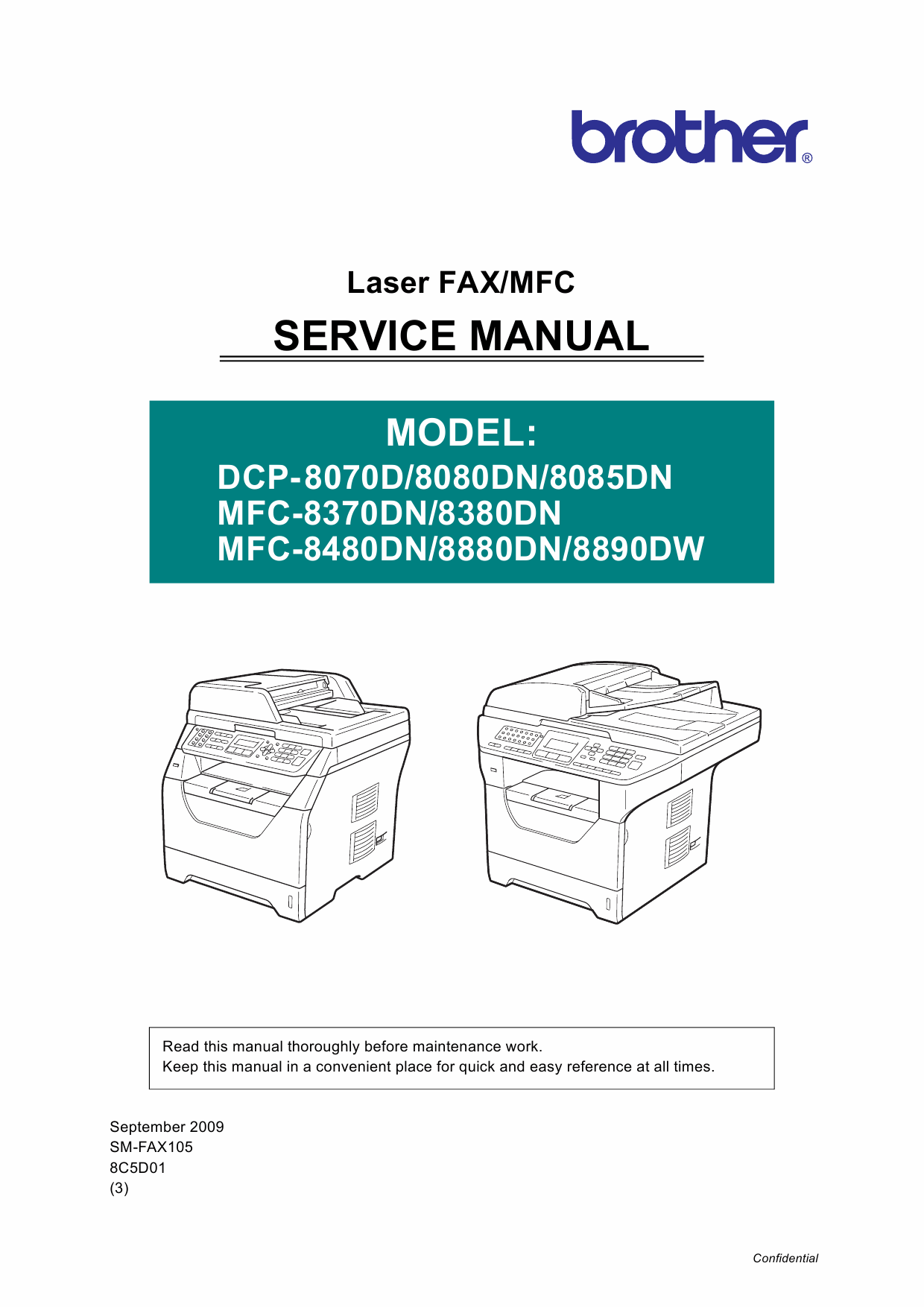 Brother Laser-MFC 8370 8380 8480 8880 8890 DN DCP8070 8080 8085 DN Service Manual-1